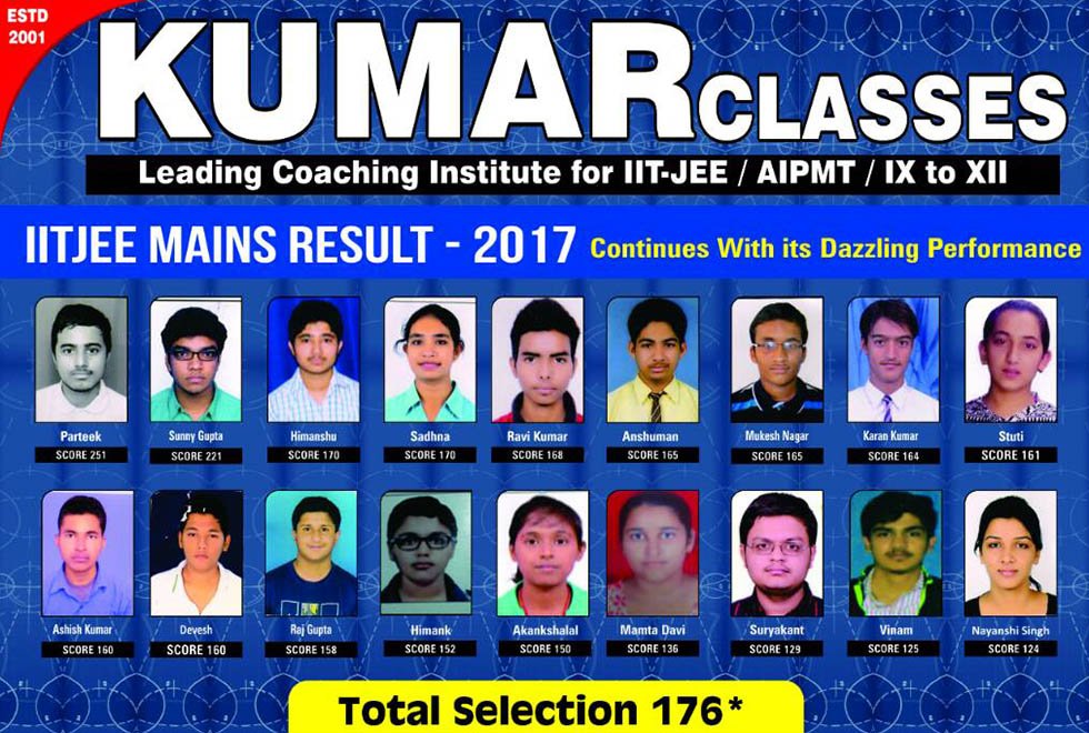 Kumar Classes result 2017