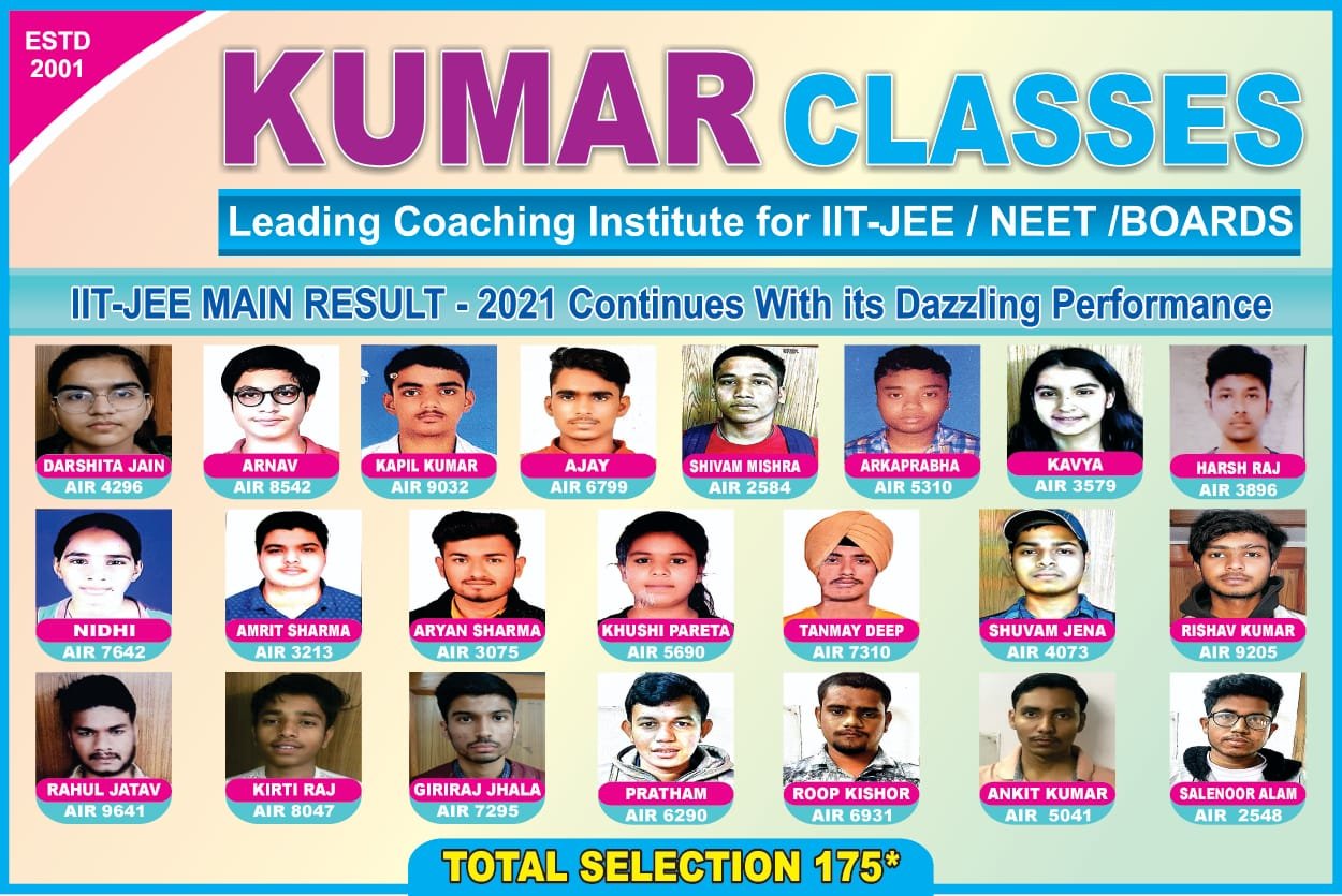 Kumar Classes result 2021